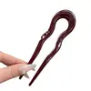 Elegante Pasador en Forma de U para Mujer, Pasador de Acrílico de Alta Gama para Peinados de Moño, Nuevo Accesorio para el Cabello Estilo Chino