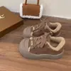 Nuevos Zapatos Infantiles Estilo Coreano Otoño e Invierno 2025 Zapatos Casuales Retro Infantiles Zapatillas de Algodón con Forro de Felpa para Niñas