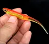 Señuelo de Pesca Pez Suave con Cola Puntiaguda 3D Hecho a Mano Imitación de Pez Suave 10cm Lámina de Aluminio Incrustada Señuelo Falso