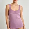 Outono Inverno Europeu e Americano Renda Acabamento Roupa Íntima Quente Camisola Camada Interna Camada Base Quente Transfronteiriça Plus Size Colete Quente Feminino