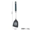 Espátula de silicona de grado alimenticio de acero inoxidable 304 resistente a altas temperaturas espátula para el hogar cuchara para sopa pala para freír con fugas grandes juego de cinco piezas para utensilios de cocina