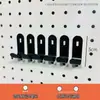 Accesorios para Tablero Perforado de Agujero Cuadrado Ganchos de Ferretería Universales Piezas Gancho Estante de Almacenamiento DIY Estante Creativo para Escritorio Accesorios Pequeños