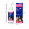 Solución exclusiva transfronteriza para limpieza de oídos de mascotas para perros y gatos, antibacteriana, personalizada para cera de oído y ácaros de oído de gatos y perros