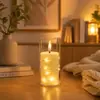 Luz de vela eletrônica simulada LED, acrílico, para casamentos, fotografia, role-playing, iluminação de guia, Natal, aniversários e expressar amor, luz de ambiente