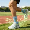 Calcetines deportivos para hombre estilo primavera y otoño, duraderos, resistentes al desgaste y antibacterianos, adecuados para adolescentes, calcetines para correr con amortiguación y características antideslizantes, y una suela de felpa, ideales para baloncesto