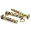 Pernos de Expansión para Piso, Pernos de Expansión Hexagonales Externos, Pernos de Expansión Empotrados, Tornillos de Expansión para Piso Galvanizados de Color Zinc