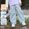 Calça Infantil de Algodão Respirável Antibacteriana Hall Classe A Não Forma Bolinhas Calça Reta Primavera e Outono Meninos e Meninas Crianças de Meia-Idade e Mais Velhas