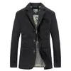 Suministro de Fábrica Traje de Algodón para Hombre Tallas Grandes Primavera y Otoño Chaqueta Casual con Solapa Traje 817 Versátil Simple Casual