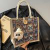Bolso de mano de lino impermeable de alta gama de nicho, nuevo bolso de mano para otoño e invierno, disponible en stock, venta al por mayor, pequeño bolso de mano