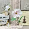 Peonía Yiluo Simulada Ramo Artificial de Seda Falsa Flores de Boda de Alta Gama Adornos Decorativos Terminados Flores de Plástico Florales