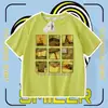 Camiseta de Manga Corta con Mercancía del Juego "Cross-Border Foreign Trade Backrooms" para Hombres, Mujeres y Niños, Top de Media Manga Base Moderno