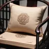 Nuevos cojines para sillas, cojines de asiento y cojines decorativos de secuoya estilo chino; cojines bordados para sillones y sillas de estilo oficial; Cojines de asiento de sofá de algodón y lino Dorothy