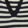 Camisa POLO de Punto Rayada de Manga Corta Elegante de Moda Nueva 2026 Estilo Europeo y Americano Transfronterizo para Mujer al por Mayor 3390100