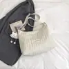 Bolsa de lona de gran capacidad para mujer 2026 nueva bolsa de hombro casual tipo tote bandolera para estudiante clase viajero bolsa de nube moderna