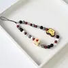 Lanyard para Teléfono Móvil de Cuentas DIY Estilo Corto para Mujer Creativo Conejo Blanco Cubo Corazón Accesorios de Lanyard Decoración de Bolsa