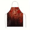 Avental de Cosplay de Caveira Manchadade Sangue para Halloween, à Prova de Óleo, para Atmosfera Caseira, Cafeteria, Cozinha, Restaurante, Trabalho