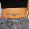 Cadena de Cintura de Concha de Herradura en Forma de Corazón con un Toque de Lujo, Combinada con un Vestido, Cinturón Bohemio Vintage de Mariposa Y2K, Accesorio para Mujer