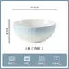 Juego de Vajilla de Cerámica Jingdezhen de Color Bajo Esmalte, Vajilla de Cerámica para Uso Doméstico, Exquisito y Hermoso Tazón Azul Humo Degradado de Pétalo de Crisantemo