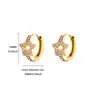 Mini Pendientes Lindos de Estrella de Mar Acero Inoxidable Diseño de Nicho Perla Circona Estrella Pendientes Versátiles Venta al por Mayor