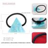 Placa de acetato acrílico simple triángulo geométrico cuerda para el cabello cuerda para el cabello elegante banda para el cabello para cola de caballo goma para el cabello