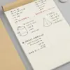 Livro Rascunho Espessado Particionado Destacável Couro de Vaca Exame de Ingresso para Pós-Graduação Papel Rascunho Especial Papel em Branco Livro Papel de Desempenho para Aluno do Ensino Fundamental
