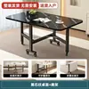 Mesa Dobrável Retangular Mesa de Jantar Apartamento Pequeno Não Requer Instalação Móvel Simples Mesa de Jantar Dobrável Mesa de Computador