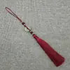 Recordando Xiangfei 12B-7 Hebilla Ping An Borla Antigua Colgante Oreja diy Hecho a Mano Cintura Hanfu Joyería Clásica Cheongsam