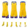 Atacado rápido americano uniforme de basquete infantil adulto basquete jersey terno suor-absorvente de treinamento uniforme grupo compra camisa azul