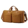 Bolsa de viagem dobrável leve para mulheres, com múltiplos bolsos para organizar a bagagem, apresentando um compartimento separado para itens molhados e secos, adequada para yoga, esportes e fitness.