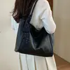 Bolso tote grande de color liso minimalista estilo coreano para mujer, nuevo bolso de hombro de moda de verano 2026 para ir al trabajo