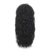 Peruca de Rede Rosa Masculina Transfronteiriça Foto Real Estilo Rock Fofo Cabelo Sintético Longo Cacheado Penteado Masculino Cabelo Longo Cacheado