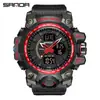 Sanda nuevo 3133 moda hombre estudiante joven reloj electrónico impermeable multifunción reloj venta al por mayor