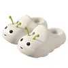 Nuevas Pantuflas de Algodón para Niños Caterpillar Otoño e Invierno con Felpa Gruesa Unisex para el Hogar para Niños con Cubre Talón Antideslizantes para Bebé