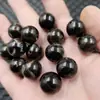 Cuentas redondas de ámbar sintético, cuentas sueltas, ámbar color café negro, pulsera, collar, accesorios de joyería, cuentas hechas a mano al por mayor