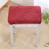 Cojín rectangular para taburete con acolchado extra de algodón, funda larga para banco, funda para asiento de banco de estudiante, funda de taburete escolar de color sólido con gancho