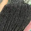 Cuentas pequeñas de 2MM turmalina negra cuentas facetadas ángulo de corte de disco duro Mimi cuentas pequeñas Cuentas