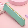 Estuche Grande de Cuero PU para Estudiantes de Primaria y Secundaria Almacenamiento de Papelería Estuche Creativo Multifuncional Estuche Simple Transfronterizo