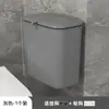 Grande lixeira de parede nova para cozinha, cesto de papel pendurado para porta de armário de sala, lixeira para separação de resíduos alimentares, cesto de armazenamento para banheiro