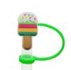 Helado Lindo Tapa de Pajita Personalizada Silicona Cubierta de Pajita 8-10mm Decoración de Pajita para Fiesta Cubierta Antipolvo