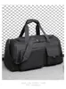 Nueva bolsa deportiva y de fitness con compartimentos separados para artículos húmedos y secos, gran capacidad, bolsa de equipaje de nailon, ligera para viajes cortos, adecuada para viajes de negocios