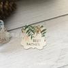 Dia dos Pais Dia das Mães aniversário impressão etiqueta quadrada presente de festa confeitaria presente de agradecimento decoração