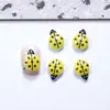 Decorações de Unhas Desenho Animado Popular Joaninha Transfronteiriças Acessórios de Unha de Resina 3D Peças Realistas para DIY