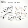 Armazón de gafas titanio no magnético malla rojo casual versátil moda vanguardista ultraligero atractivo aleación resistente al color alta calidad decoloración 8735