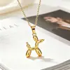 Yanbai Moda Transfronteiriça Versátil Fofo Cachorrinho Balão Pingente 3D Cachorrinho Fofo Tendência Exquisito Colar Balão