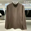 Camiseta base de manga larga de terciopelo cepillado doble cara con cuello de encaje de oreja de madera Zhongling para ir al trabajo 45-65kg 710