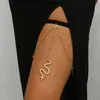 Bambú como ropa discoteca club nocturno puro sexy viento oscuro colgante de serpiente pequeña cadena para mujer cadena para el muslo H0021
