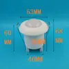 Interruptor de inducción de microondas empotrado pequeño Mini interruptor LED inteligente con retardo automático de tres líneas del fabricante en stock