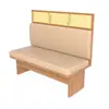Conjunto de sofá de cabine de cafeteria Restaurante ocidental Loja de sobremesas Tema do Sudeste Asiático Mesas e cadeiras comerciais de jantar Mesa de jantar cadeira