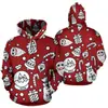 Sudadera con capucha 3D Serie Llorar Noche de Navidad Animación Transfronteriza cosplay Animación 3D Impresa Jersey Suéter de Hombre