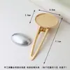 Base de Horquilla Songjin Accesorios de Nuevo Estilo Chino Tela Bordada Teñida de Azul Horquilla de Pico de Pato en Blanco para Manualidades